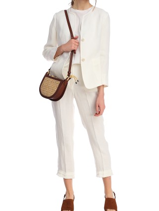 Белые брюки WEEKEND MAX MARA: фото 3 - Invogue